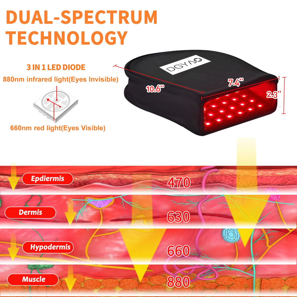 DGXINJUN 880nm infrared lights on the hand for comfortable warmth