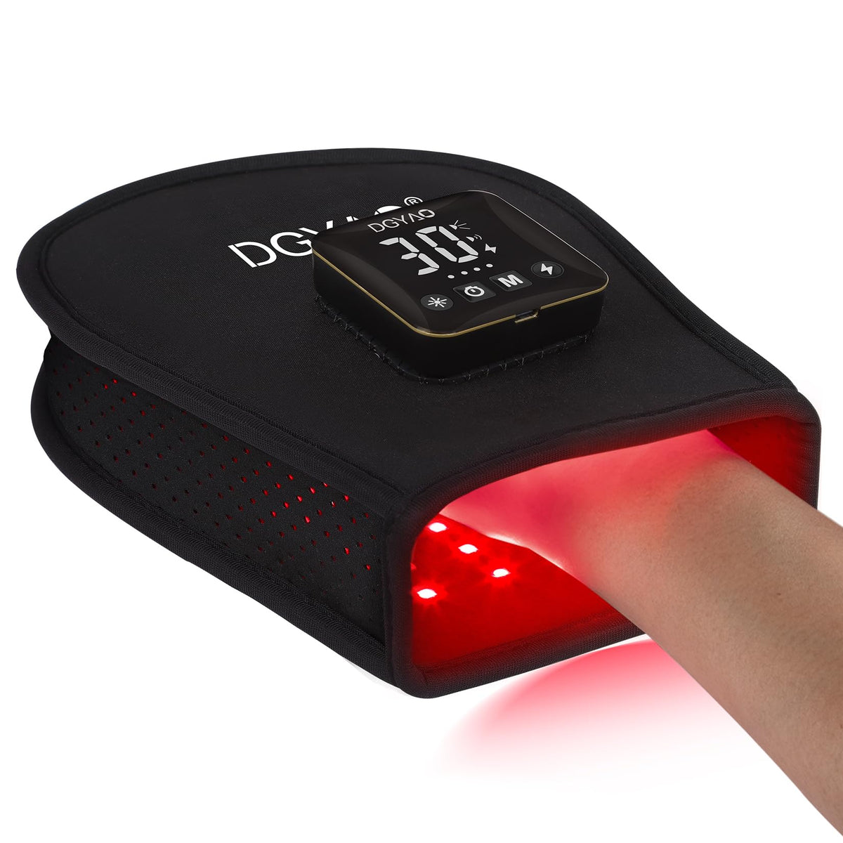 DGXINJUN cordless red-light hand wrap providing portable palm therapy