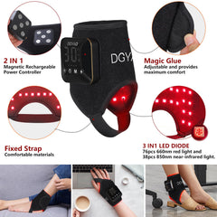 DGXINJUN red light wrap for the wrist provides convenient sessions anywhere.