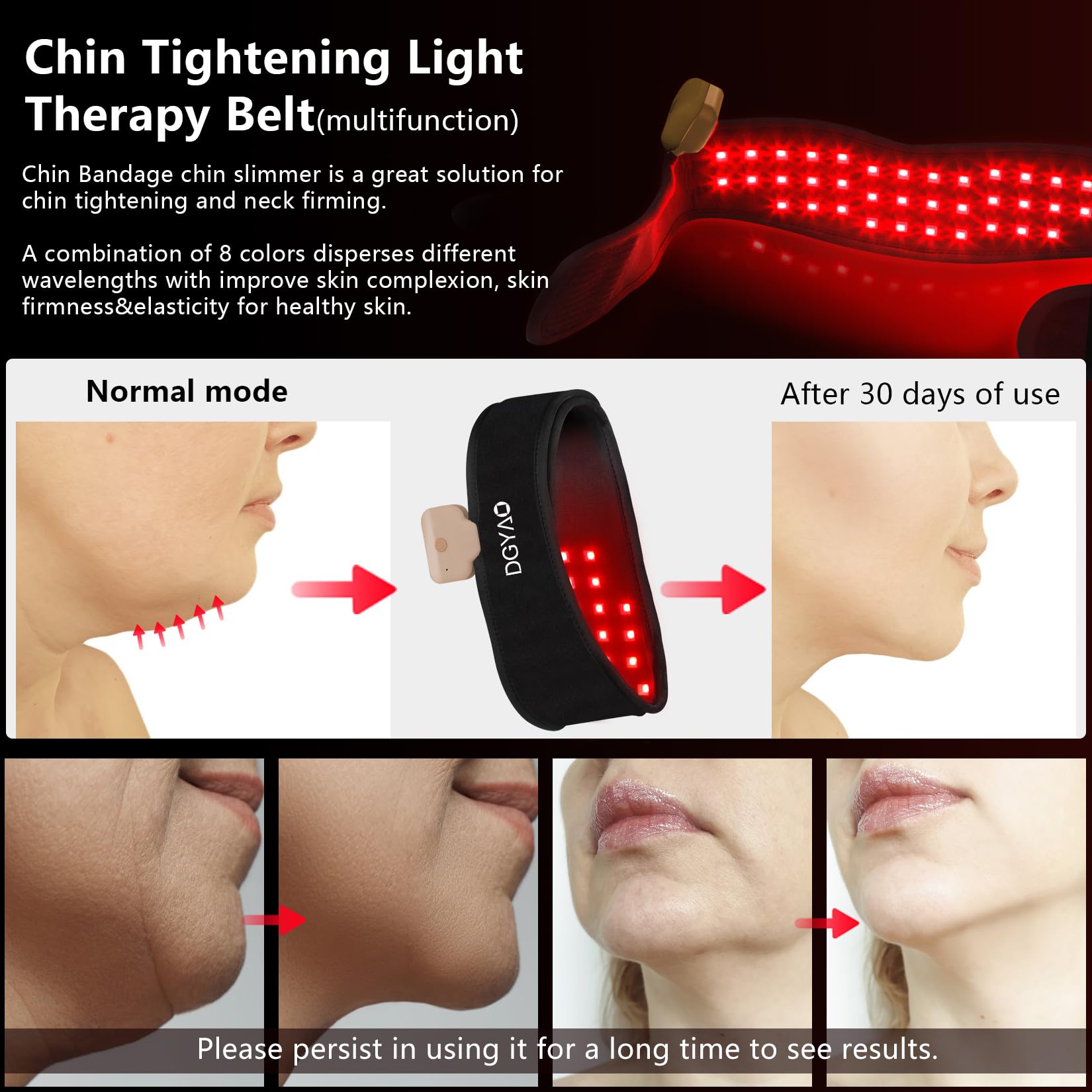 DGXINJUN face neck firming wrap supports daily beauty routines.
