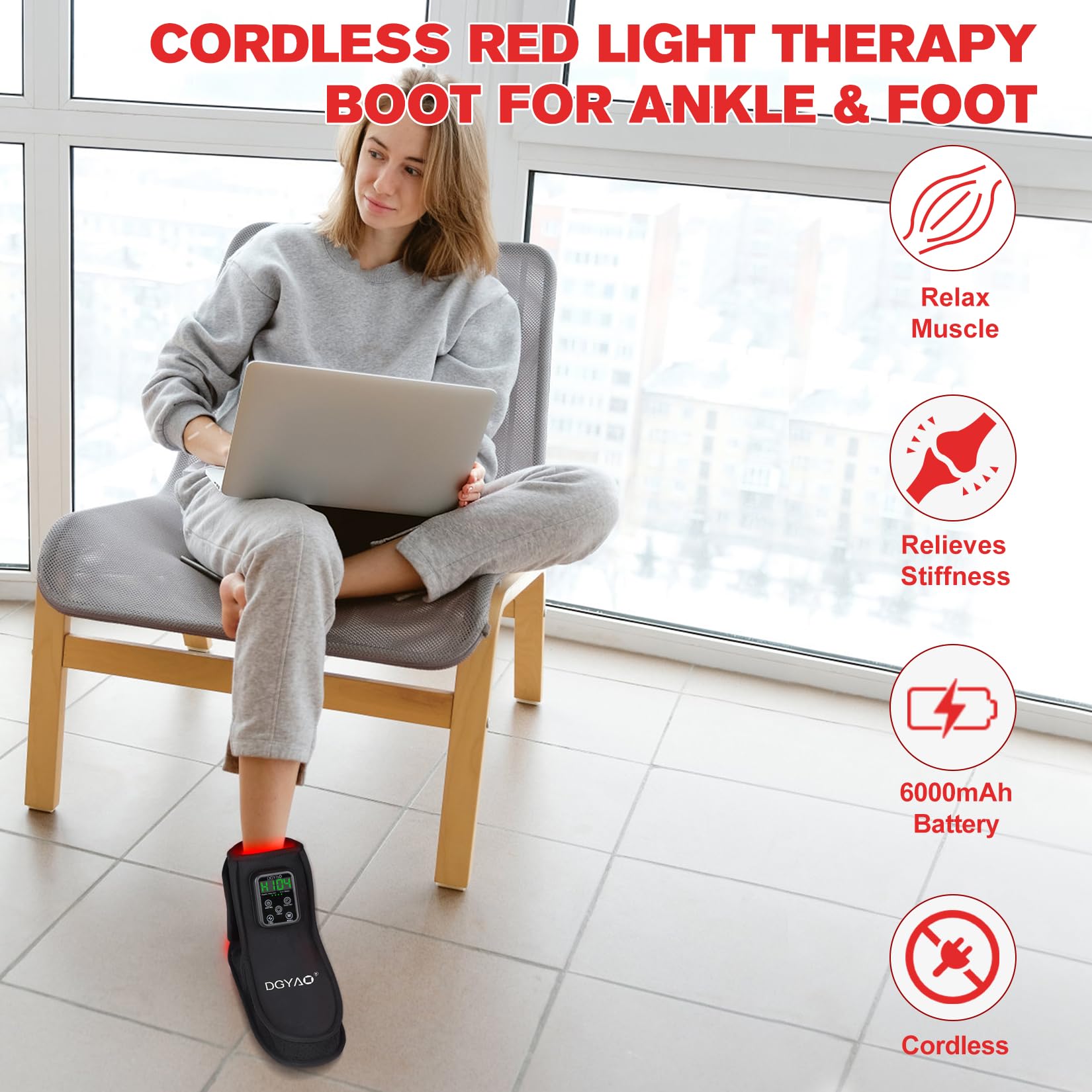 DGXINJUN portable red light therapy solution for home and travel.