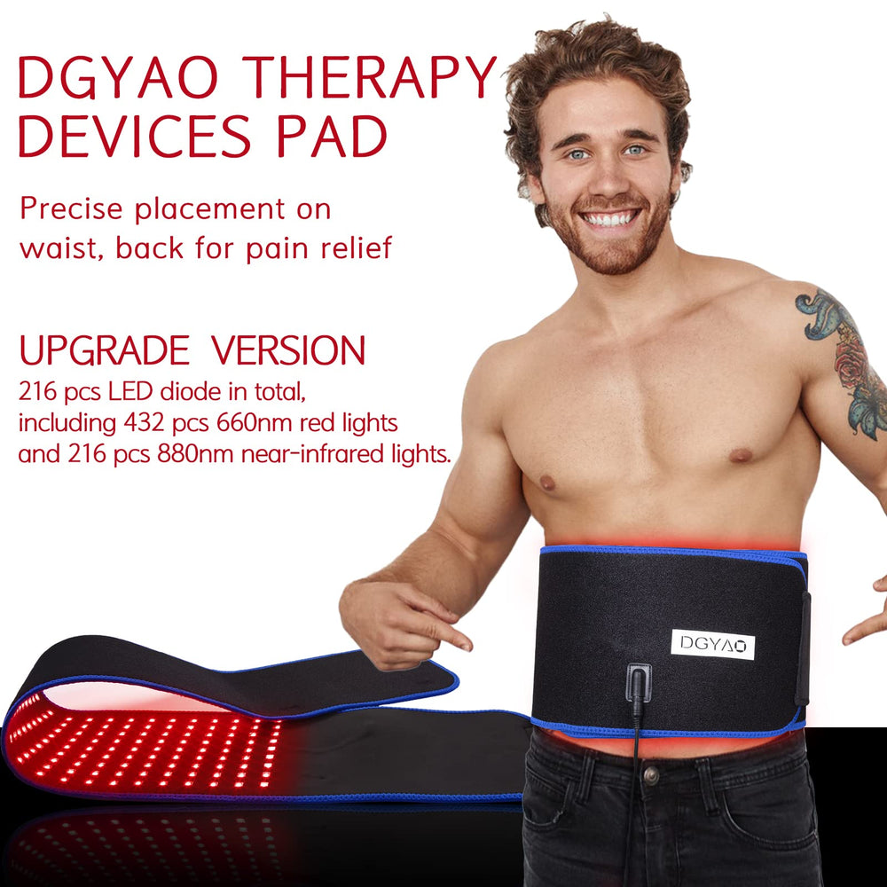 DGXINJUN red infrared belt side view highlighting compact design.