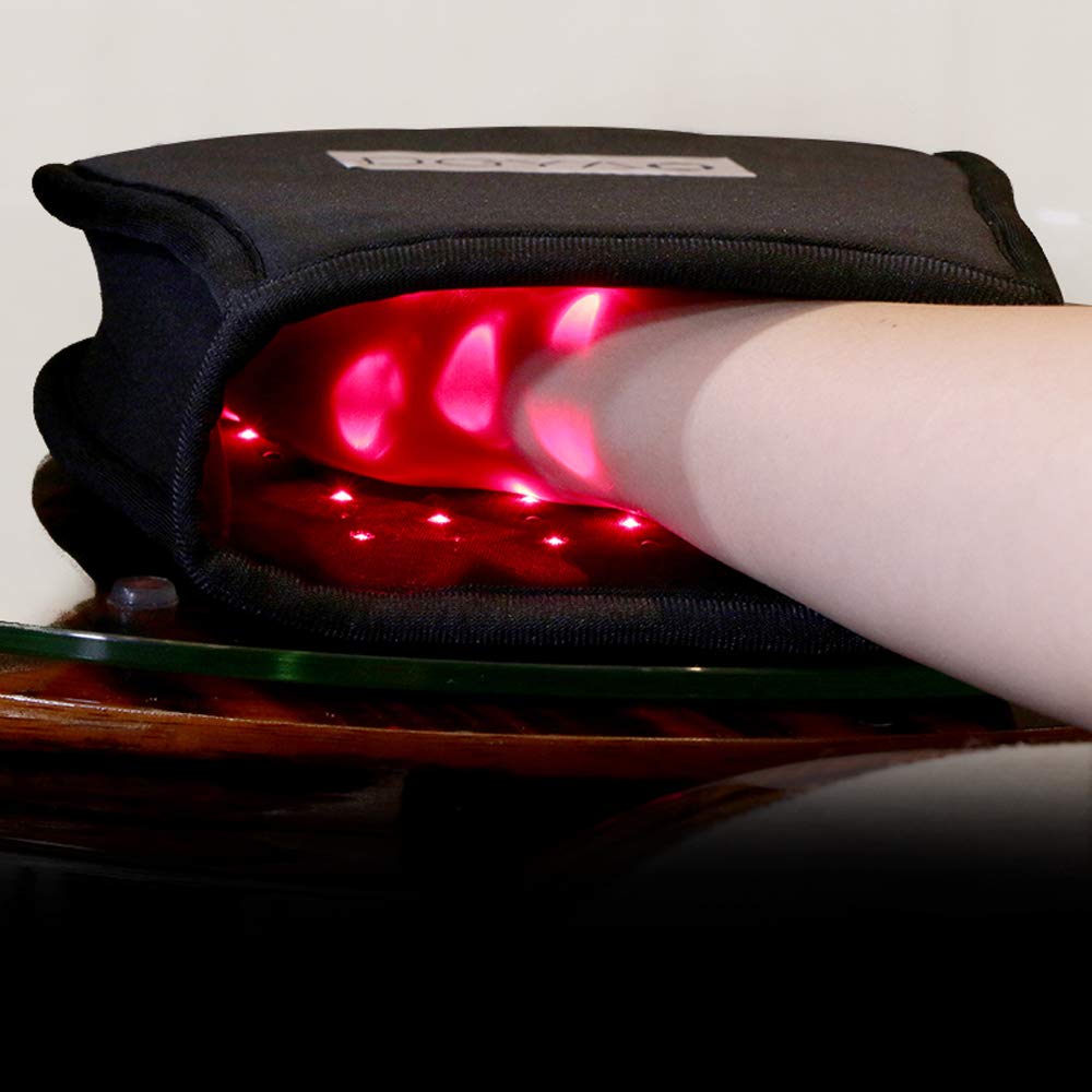 DGXINJUN hand pad with 660nm LEDs delivers targeted light therapy.