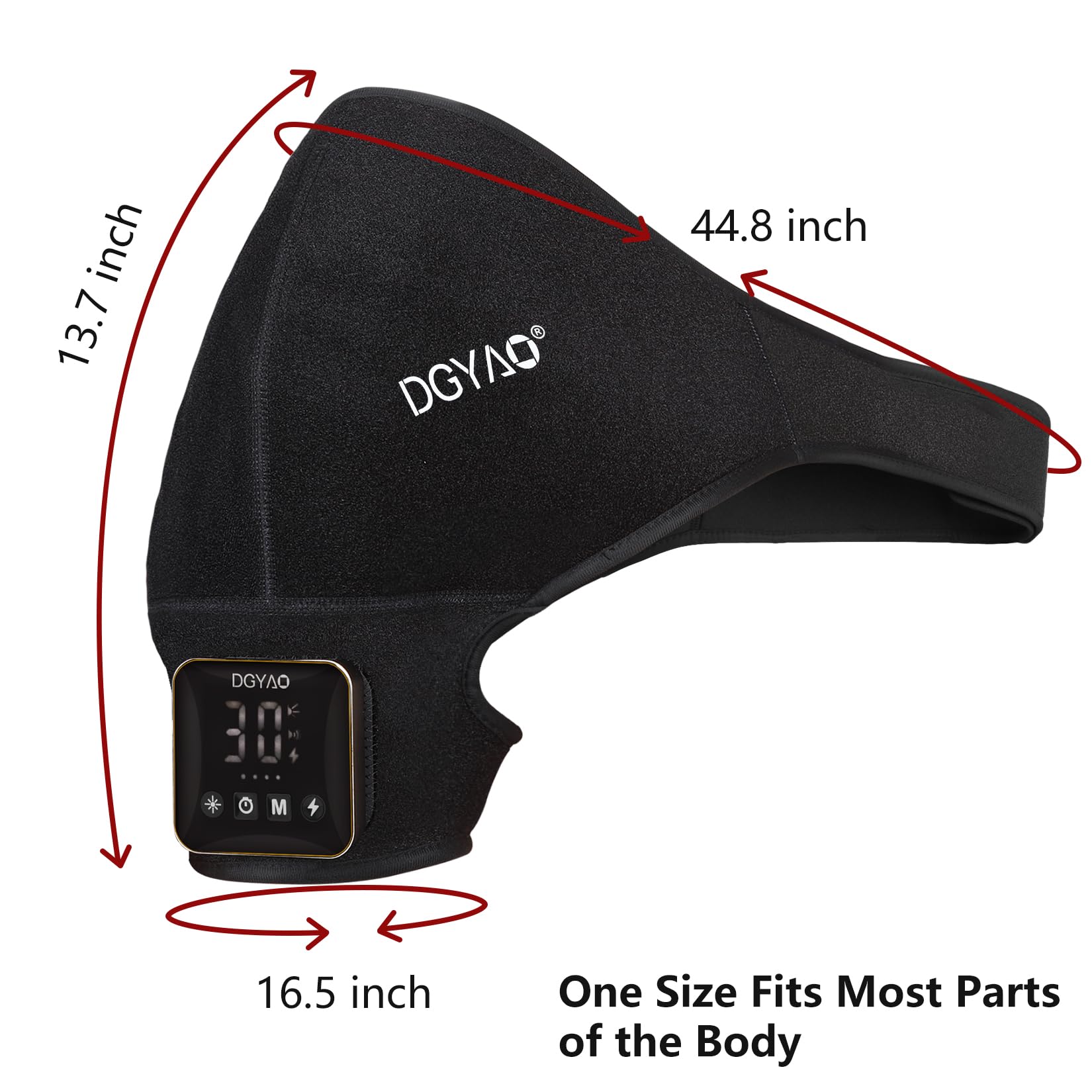 DGXINJUN shoulder wrap 660nm red LEDs delivering soothing light therapy