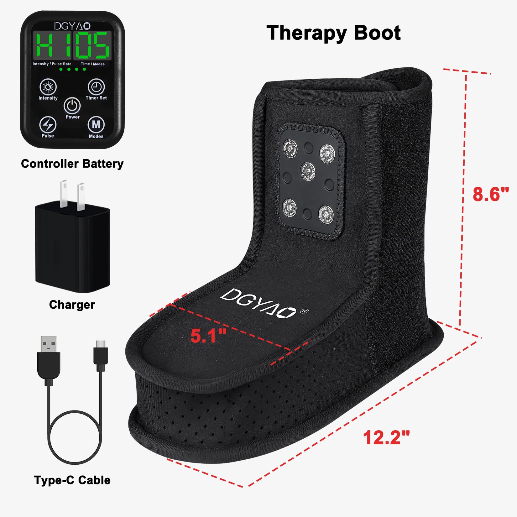 DGXINJUN six modes demonstrate versatile light therapy settings.