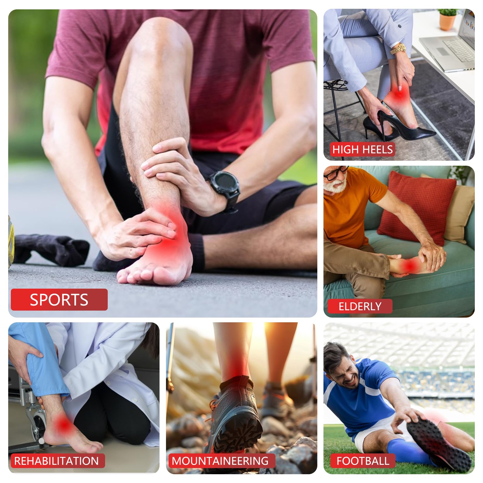 DGXINJUN wraps around feet and ankles with secure velcro.