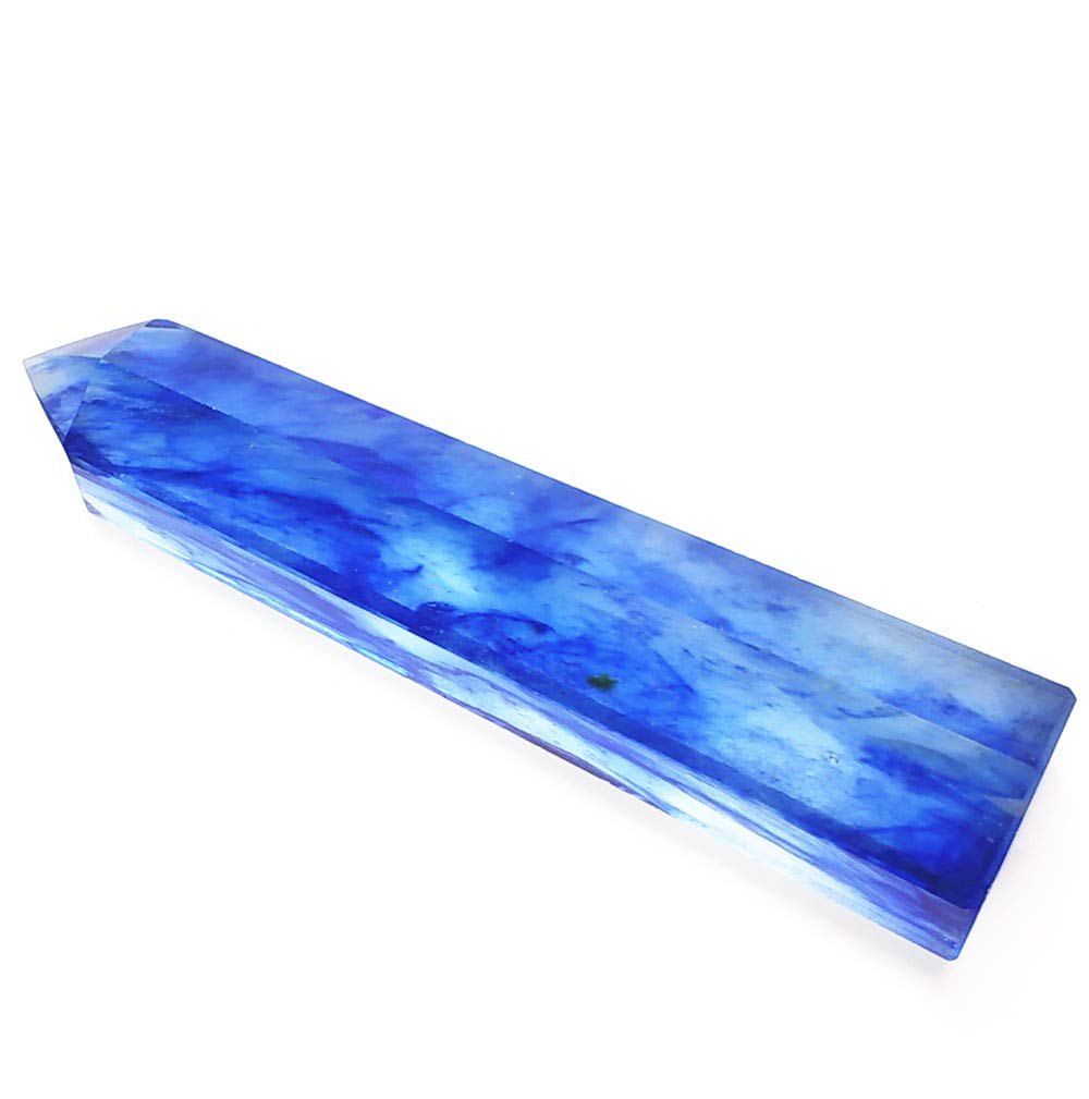 DH-Link blue quartz wand beside notebook for mindfulness
