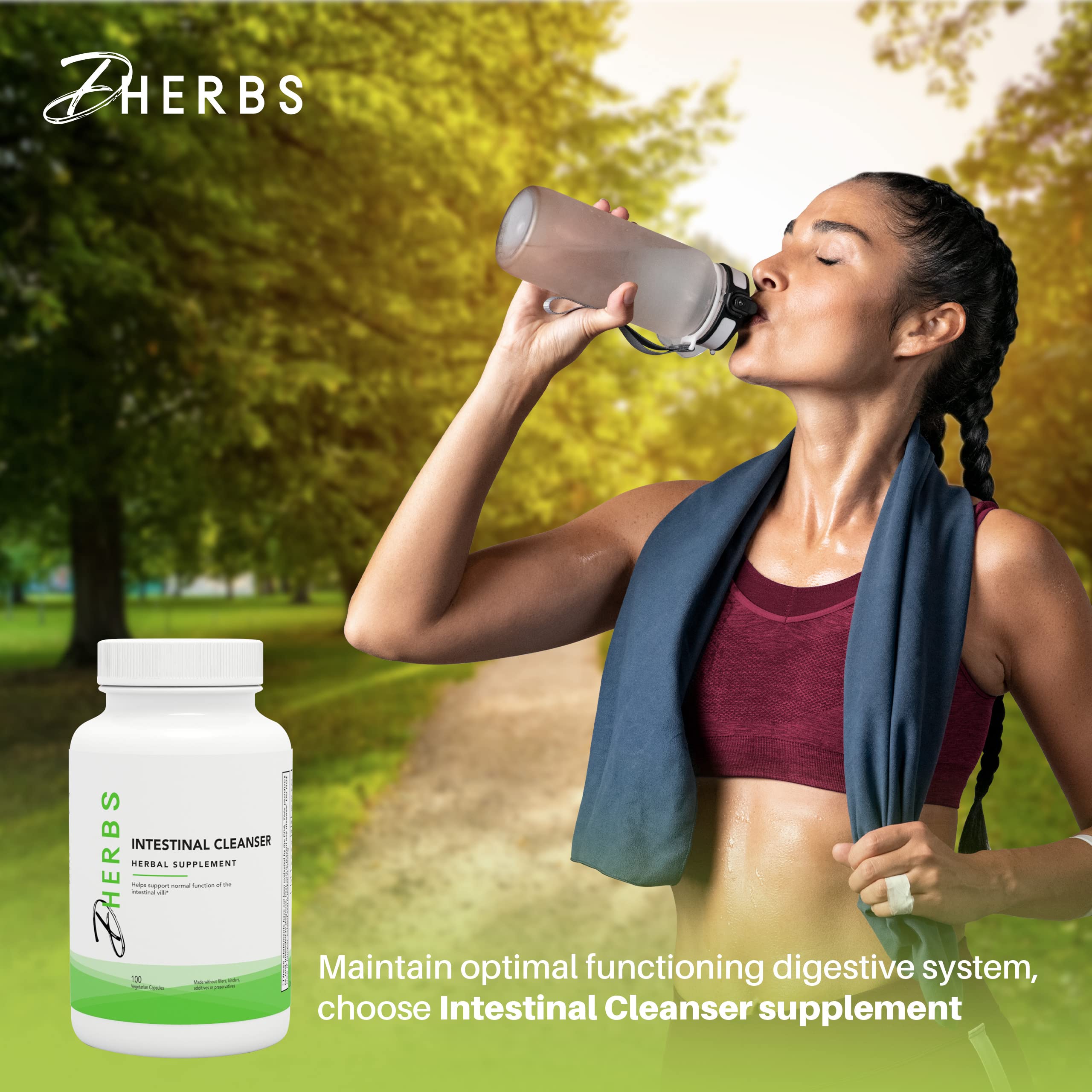 Capsules being poured convey an easy daily ritual for digestive wellness.