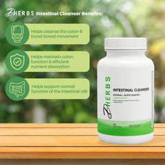Dherbs packaging box shows natural herb blend and product details.