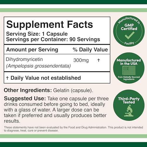 DHM Depot capsules close-up highlighting 300 mg for liver support