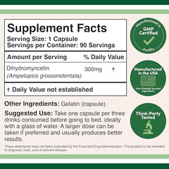 DHM Depot capsules close-up highlighting 300 mg for liver support