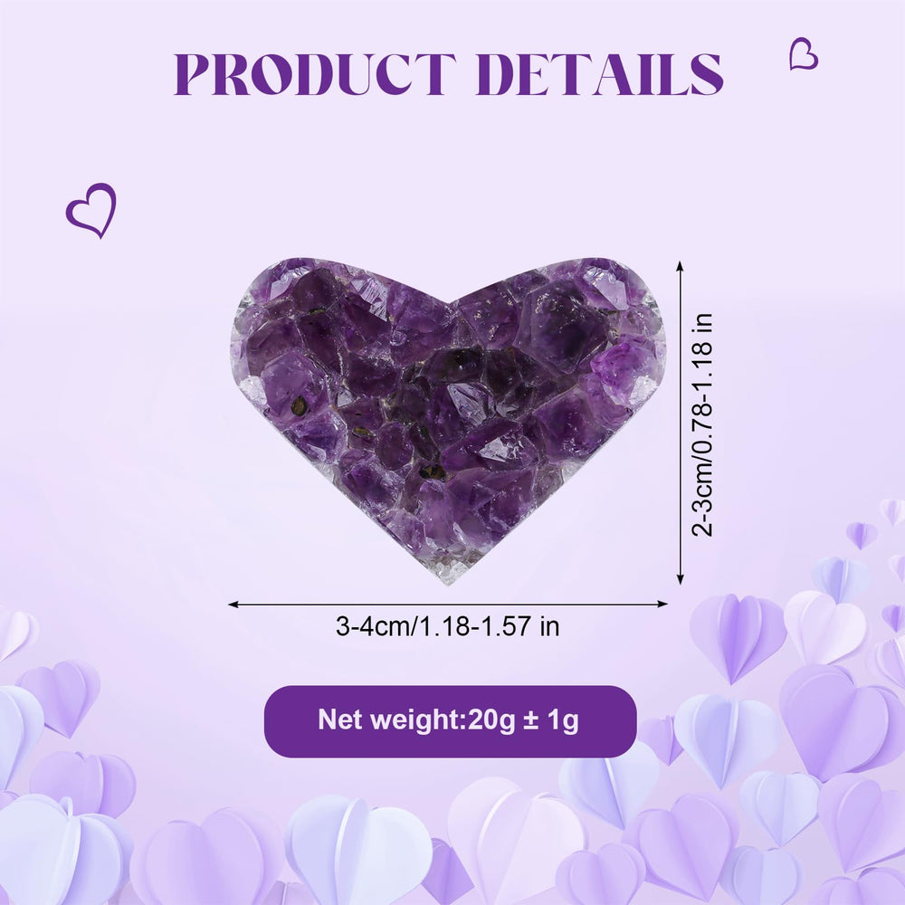 Close-up shows natural purple color and crystal texture.