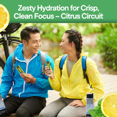 DIALED MOODS Citrus Circuit being mixed with water for hydration