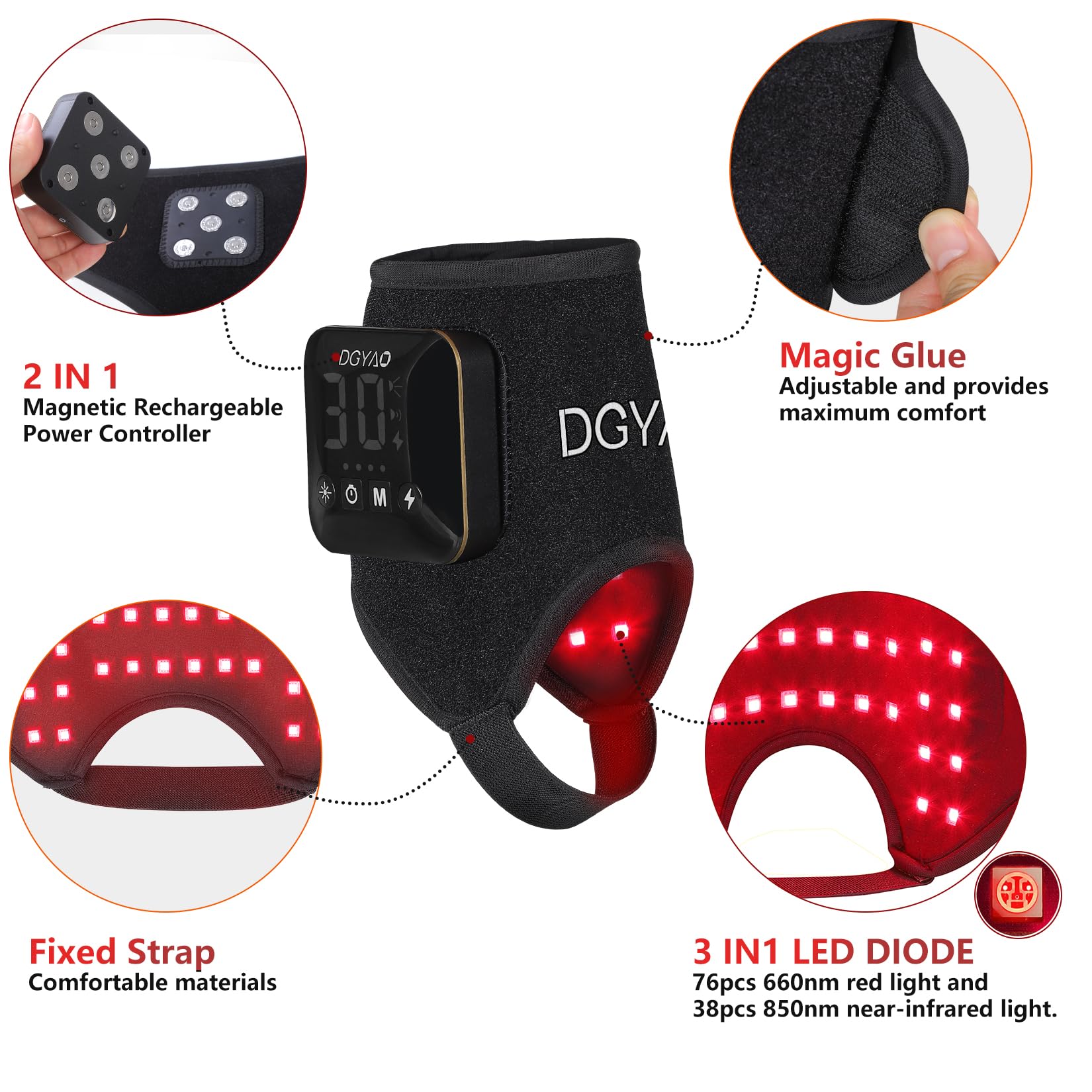 Dialudon 38 LED beads delivering even light coverage