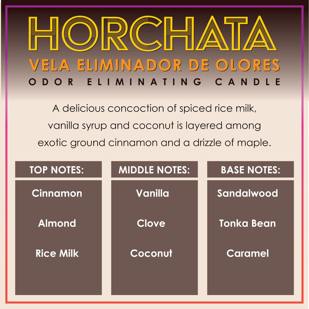 Dianne's Horchata 12oz candle photographed for long-lasting fragrance release.