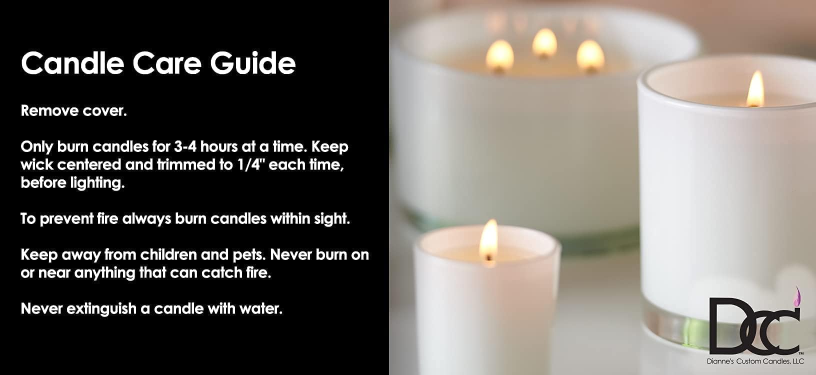 Dianne's Horchata candle eco-friendly features imply responsible, sustainable choice.