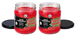 Dianne's Custom Candles Cherry Bomb 12 oz candle with lead-free wick for clean burns.