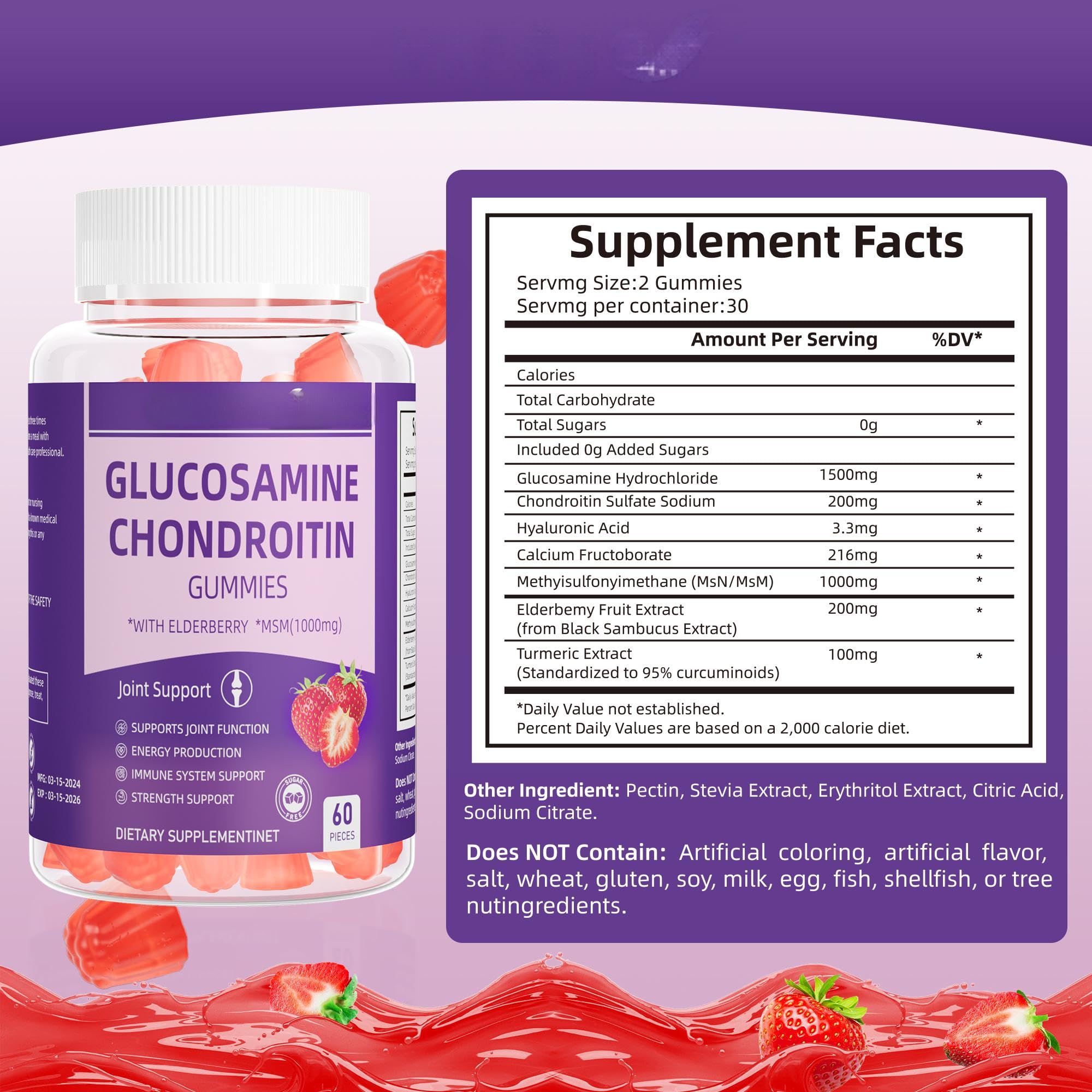 Close-up of Dianww Feminine Balance gummies with strawberry color for vegan daily wellness.