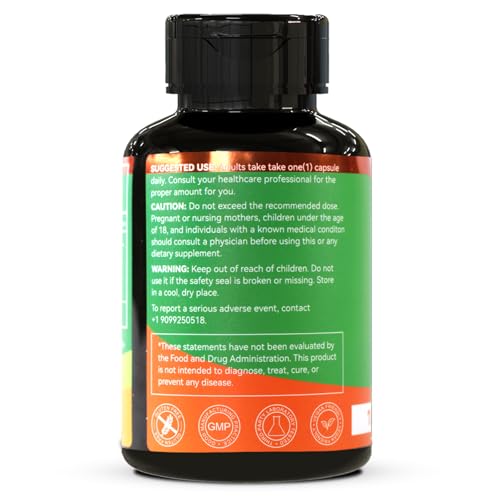 DIATMOON bottle angled shot highlighting gluten-free and vegetarian formula.