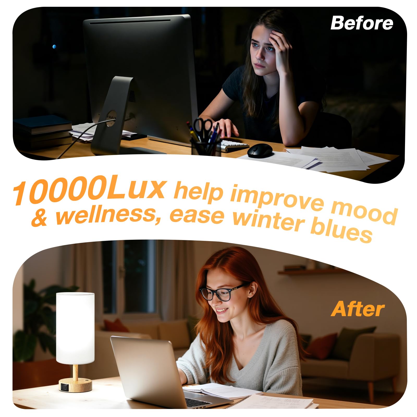 Dicoool uv-free lamp emits safe brightness for daily routines.