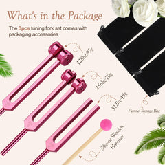 DiDiBirDi pink tuning fork 256Hz ideal for relaxation and breathwork
