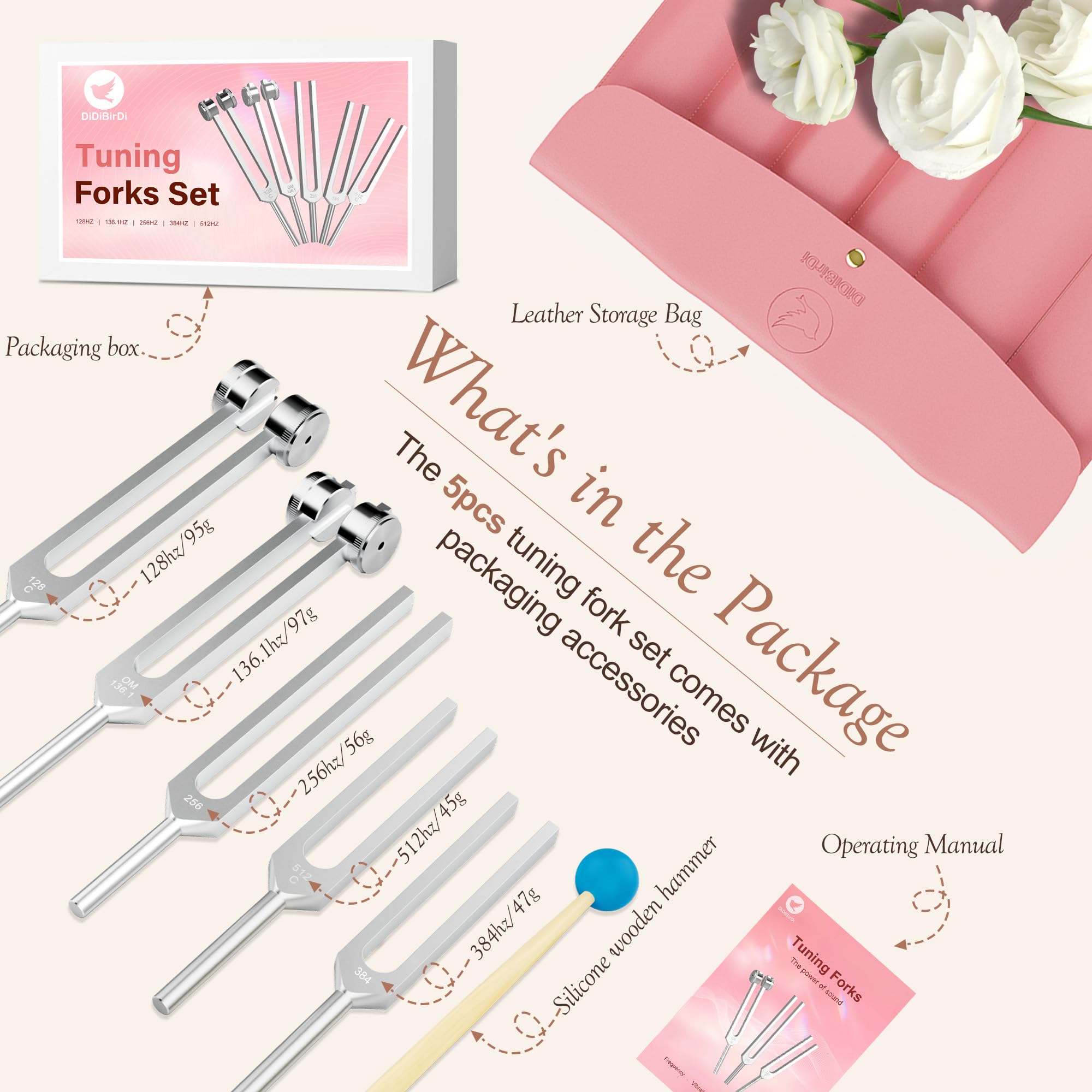 DiDiBirDi tuning fork 136-1Hz for precise pitch in balance practice