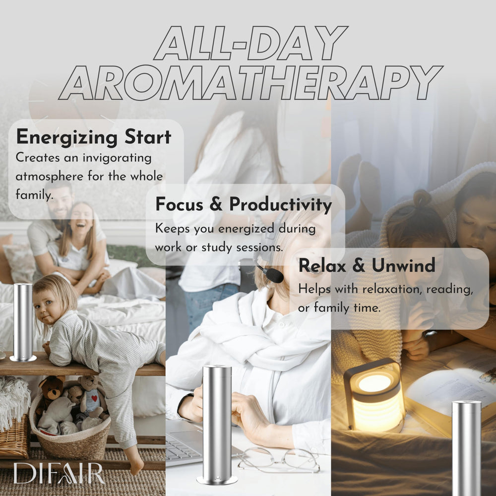 DIFAIR S150 durable aluminum design complements modern interiors.