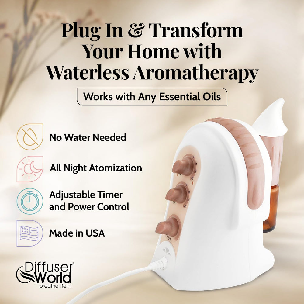 Bronze finish waterless atomizer adds durable style for home decor