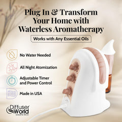 Bronze finish waterless atomizer adds durable style for home decor