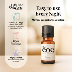 DIFFUSER WORLD Eucalyptus bottle pour adds a crisp, clean aroma to any room.