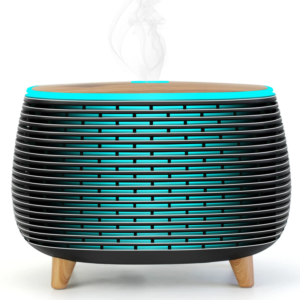 Diffuserlove 400ml capacity diffuser demonstrating extended aroma diffusion in a living space.