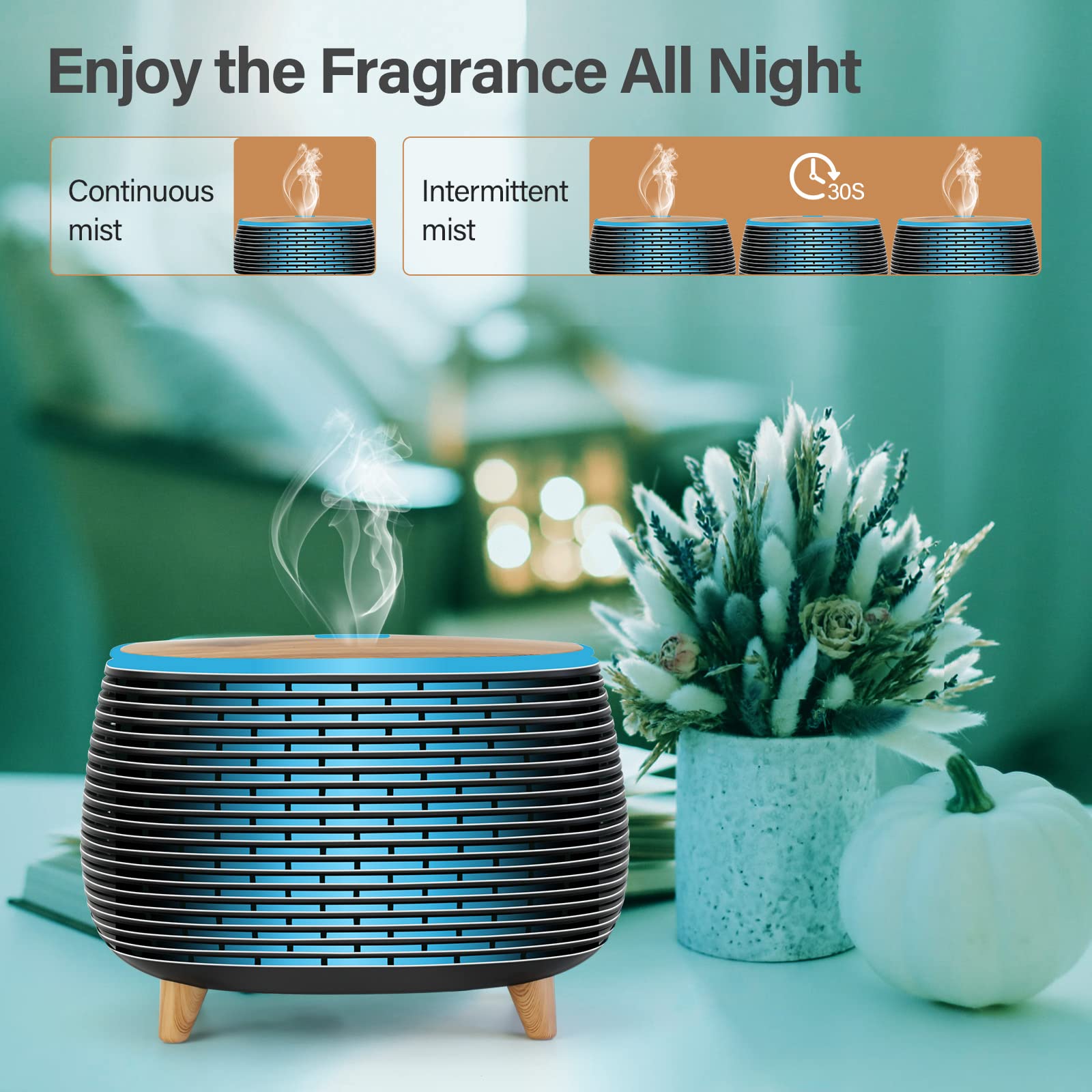 Diffuserlove with auto shut-off feature for safe, worry-free operation.