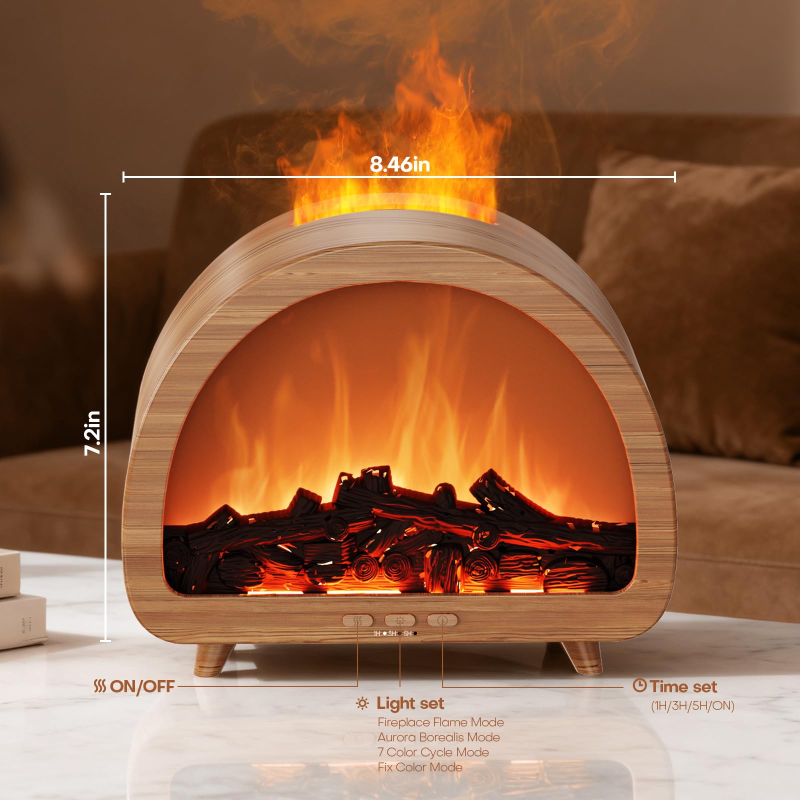 Diffuserlove decor diffuser enhances living rooms and bedrooms with glow.