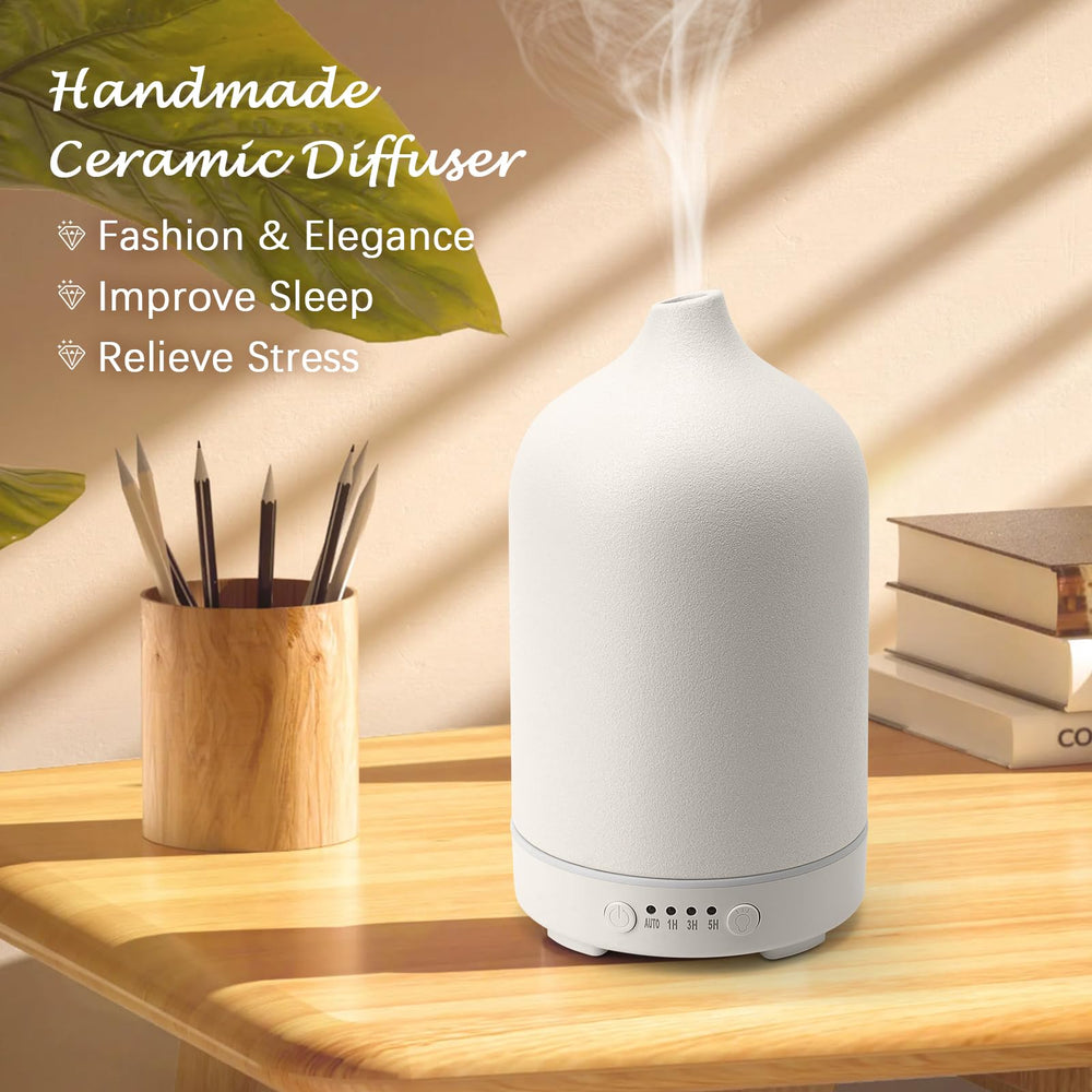 Diffuserlove ceramic diffuser 250ml tank provides steady aroma diffusion.