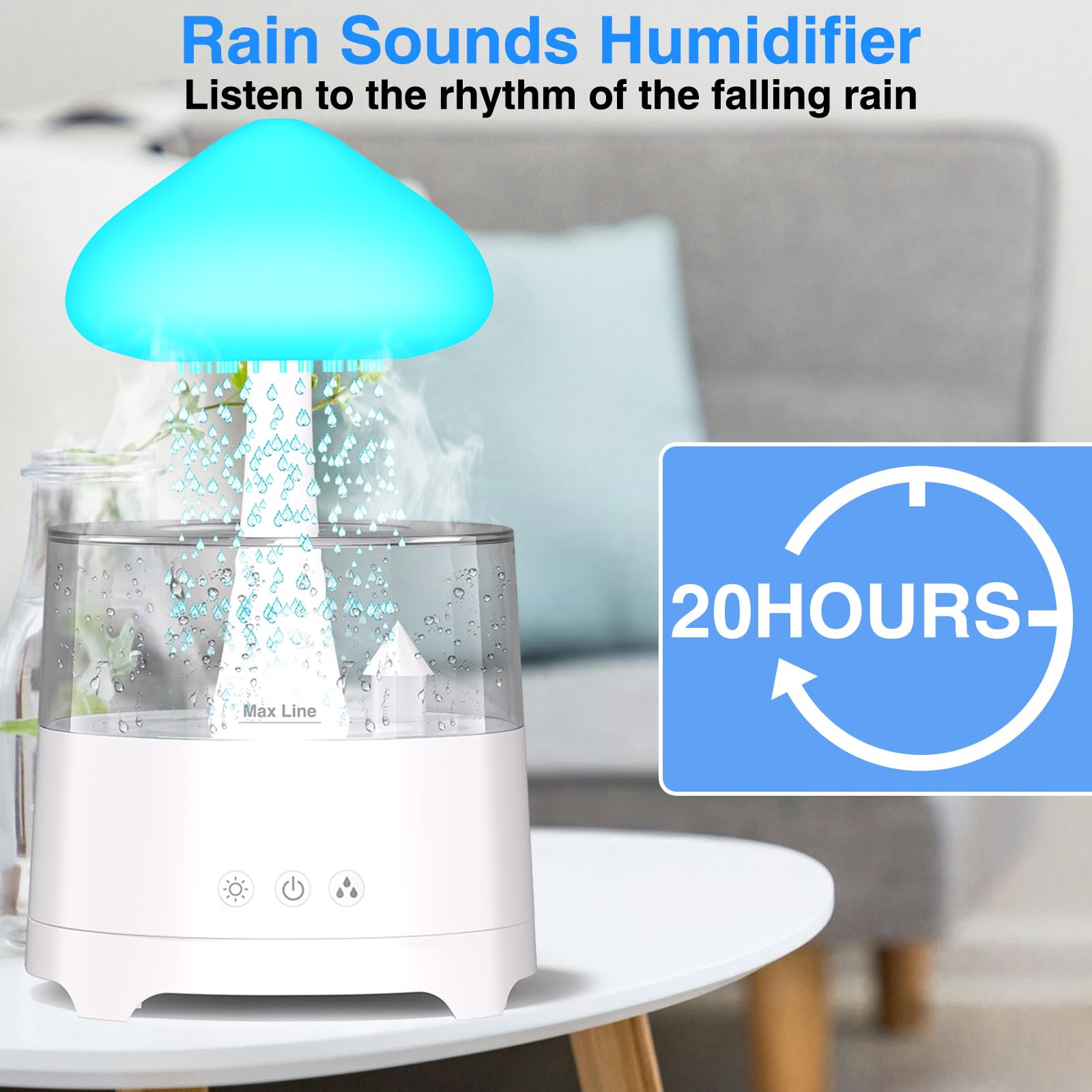 Diffuserlove cloud-humidifier 450ml demonstrates gentle moisture for comfortable air.