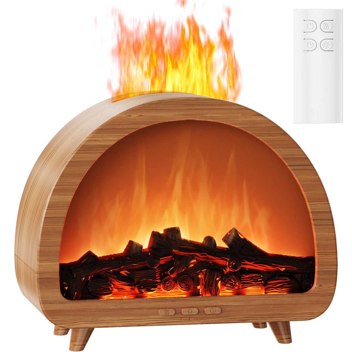 Diffuserlove fireplace-style diffuser with warm flame visuals for cozy evenings.