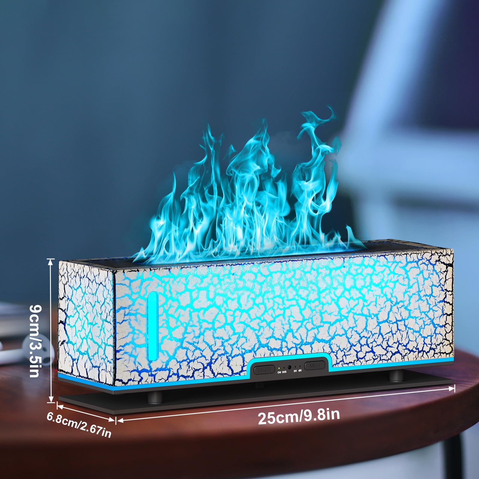 Diffuserlove flame diffuser near-silent operation for bedroom or study