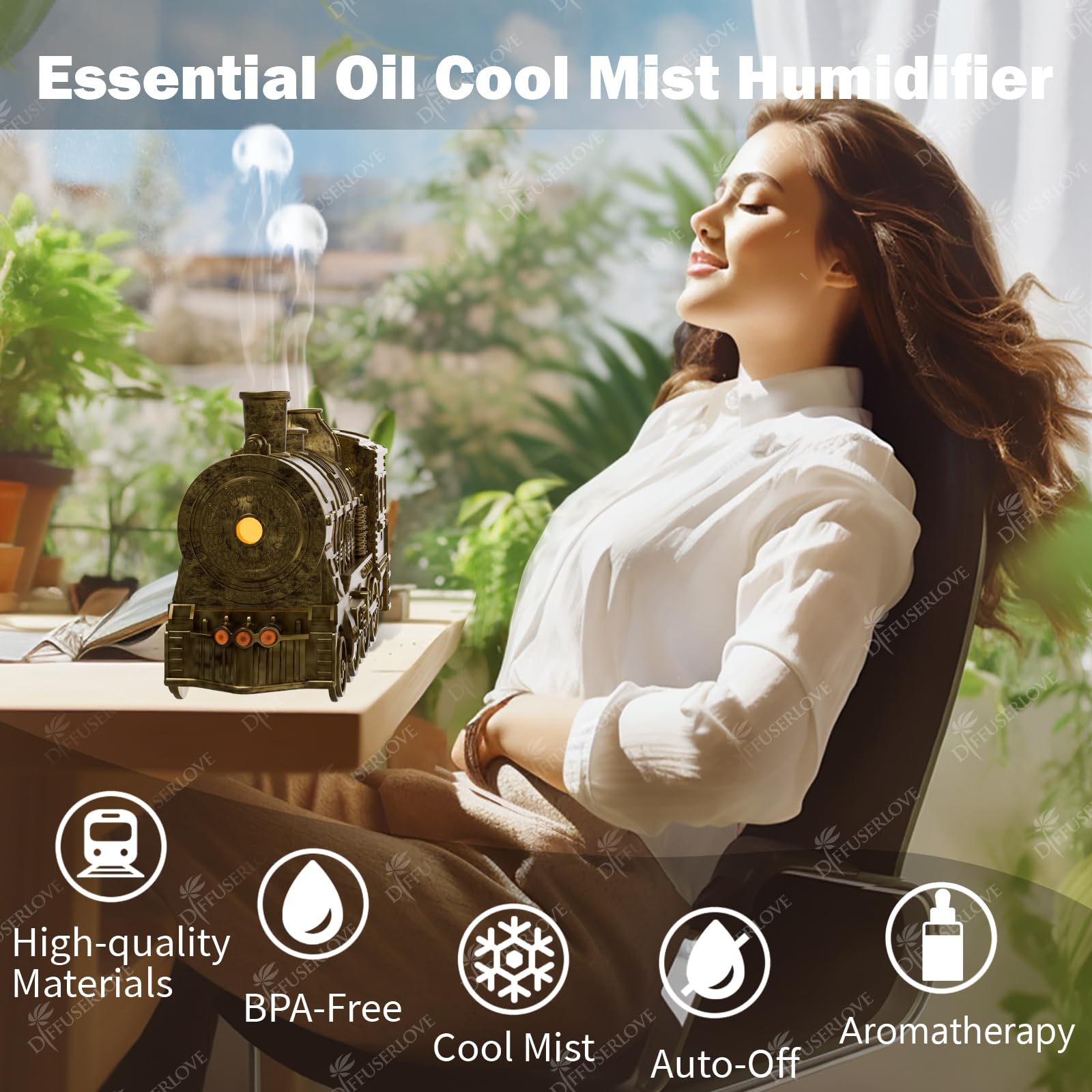 Diffuserlove night-light diffuser creates calming ambience in bedrooms.