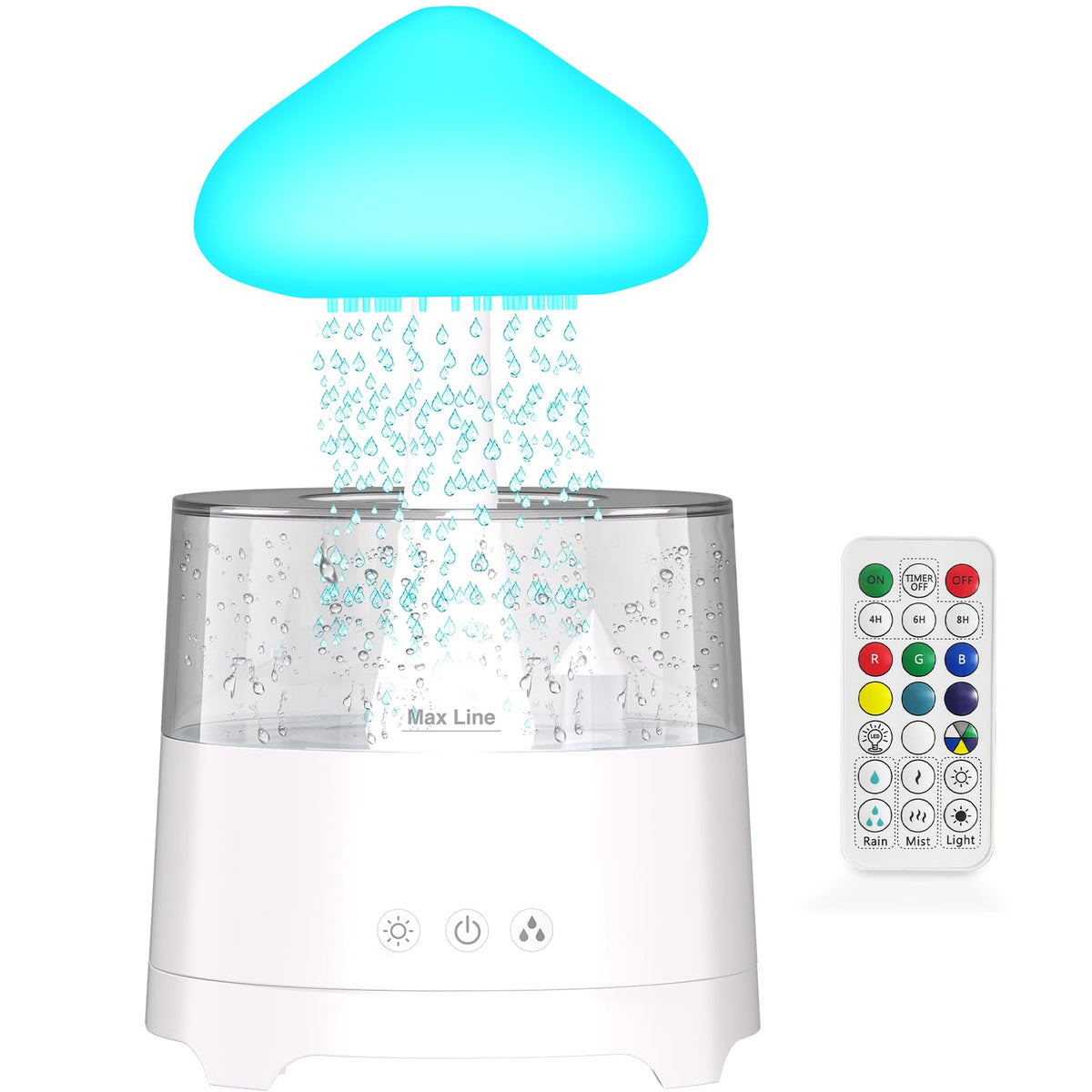 Diffuserlove rain-diffuser close-up for calming sleep ambience.