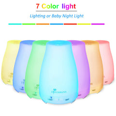 Diffuserlove remote control showing easy time and light customization.