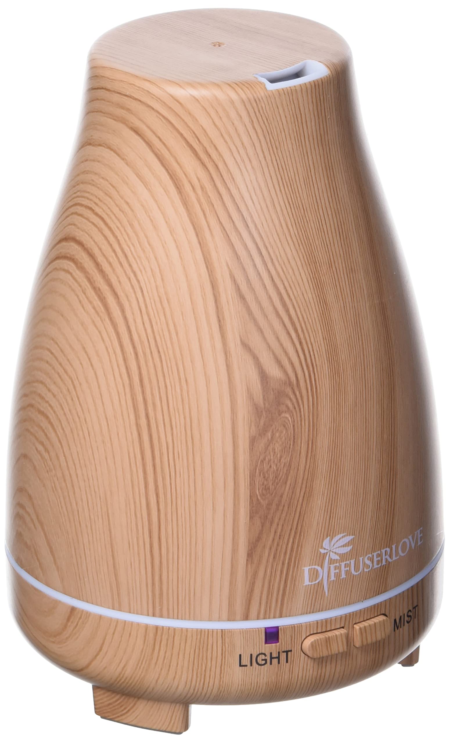 Diffuserlove remote control offers easy mist and light settings.