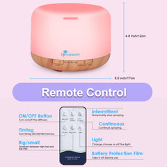 Diffuserlove remote control lets you adjust mist and light from bed