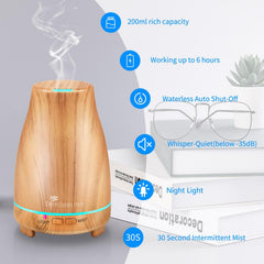 Diffuserlove 200ml water tank provides long fragrance sessions with consistent diffusion.