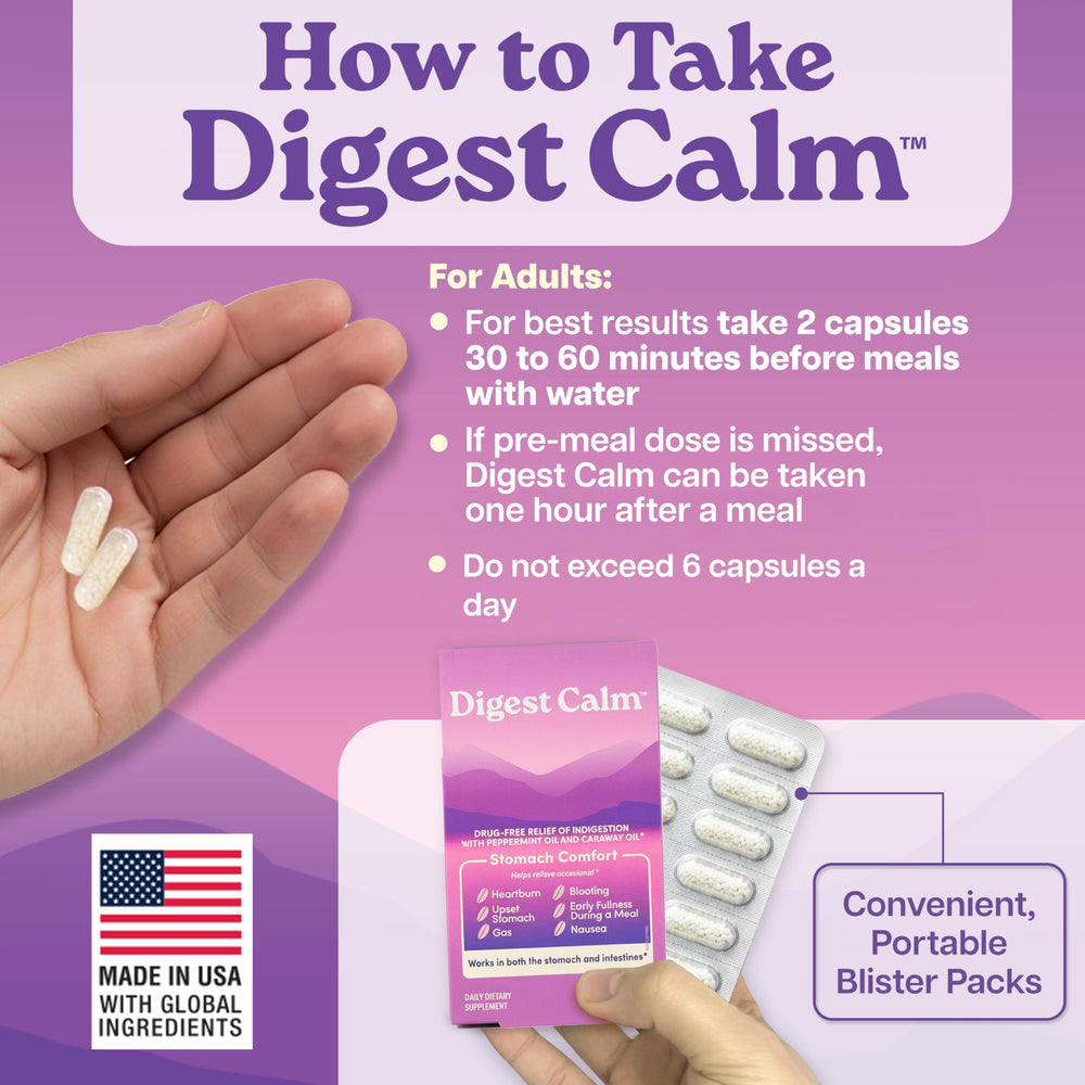 Digest Calm natural oils aroma visual hints at peppermint aroma release