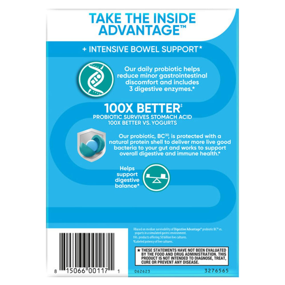 Enzyme blend capsule highlighting protease, amylase, and lipase for digestion