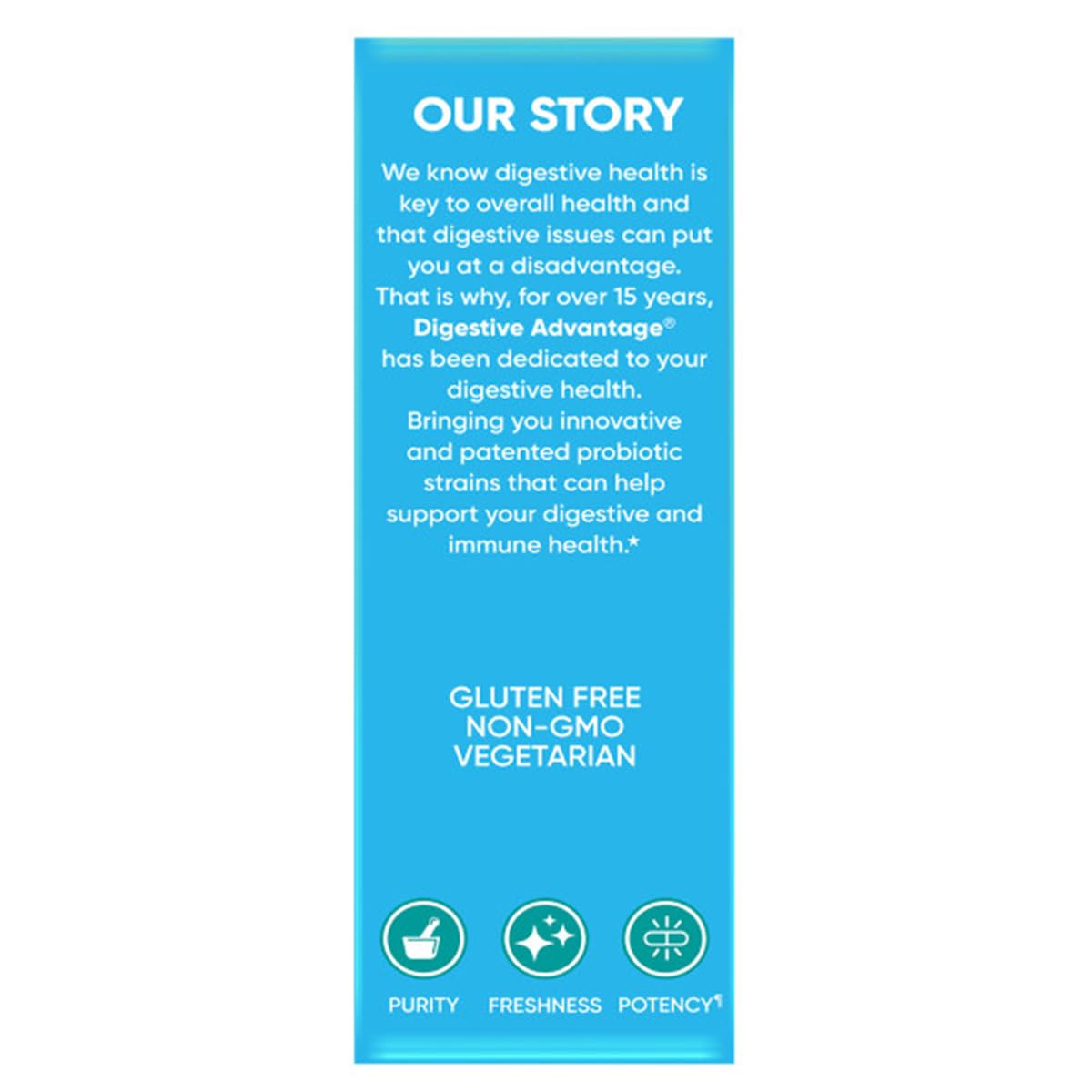 Packaging showing 96-day supply and vegetarian formula