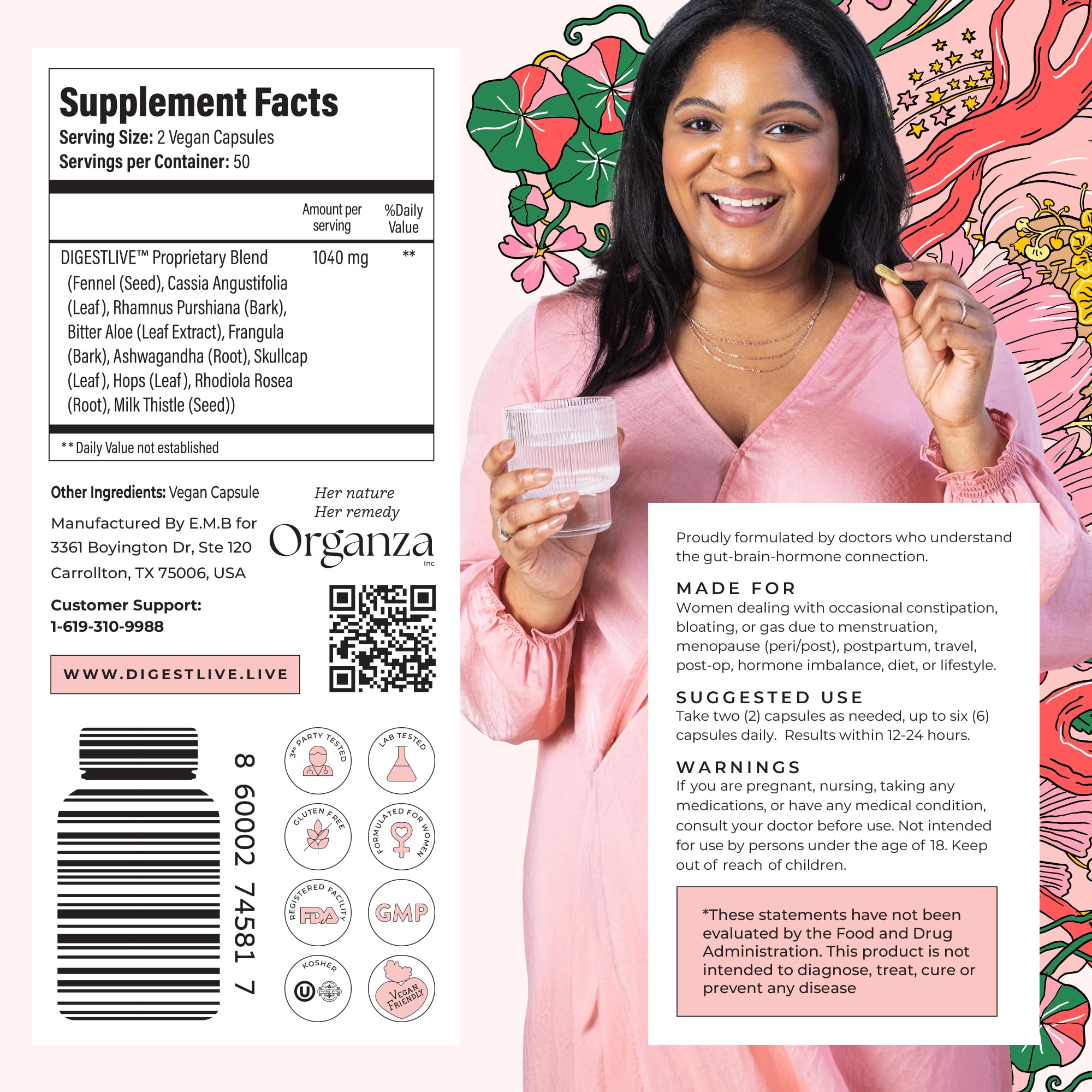 DigestLive usage scene depicts routine support for comfortable digestion.