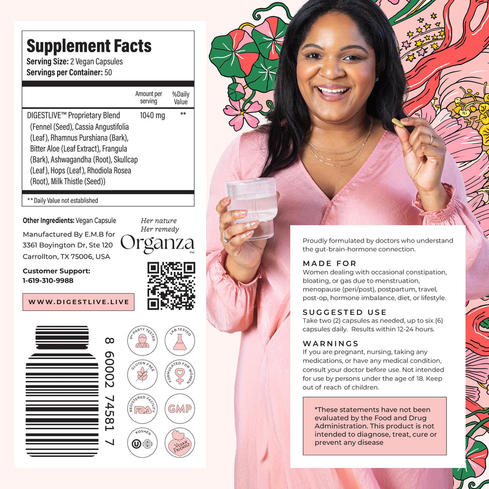 DigestLive usage scene depicts routine support for comfortable digestion.