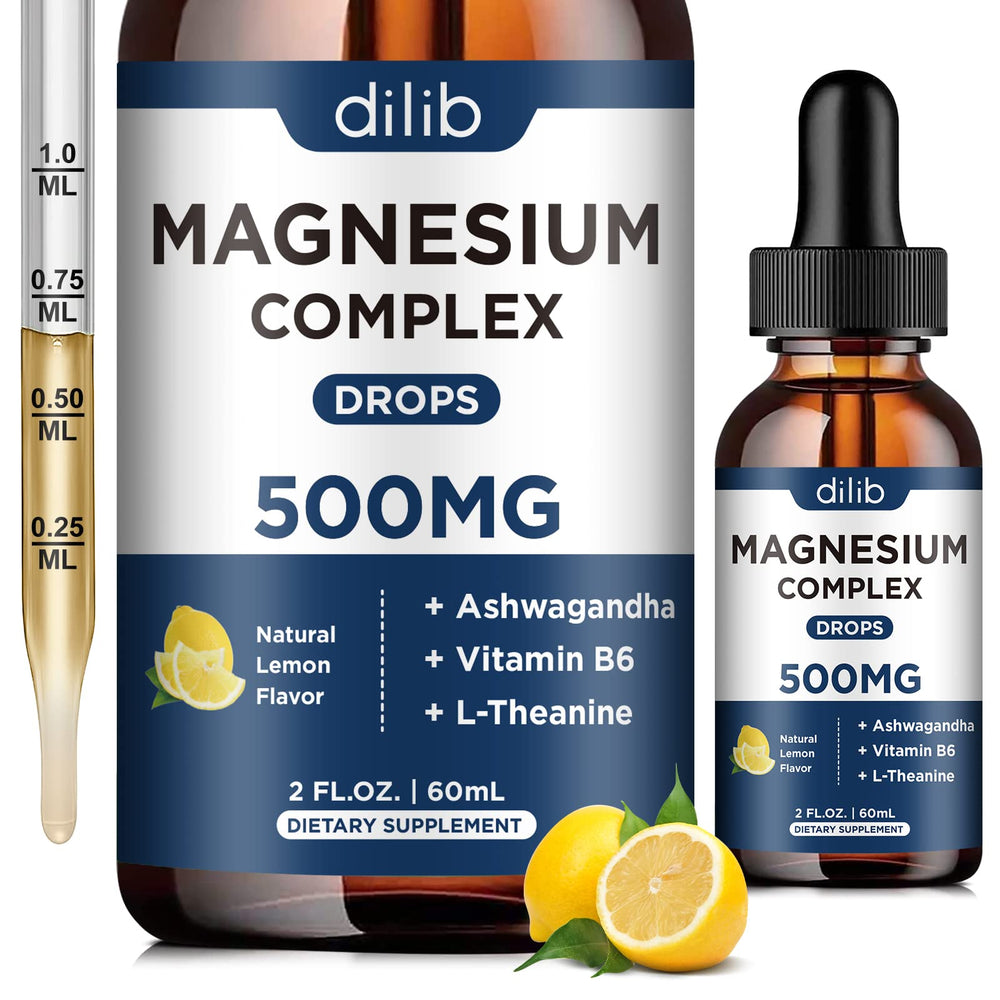 Dilib magnesium glycinate drops bottle for easy, fast absorption