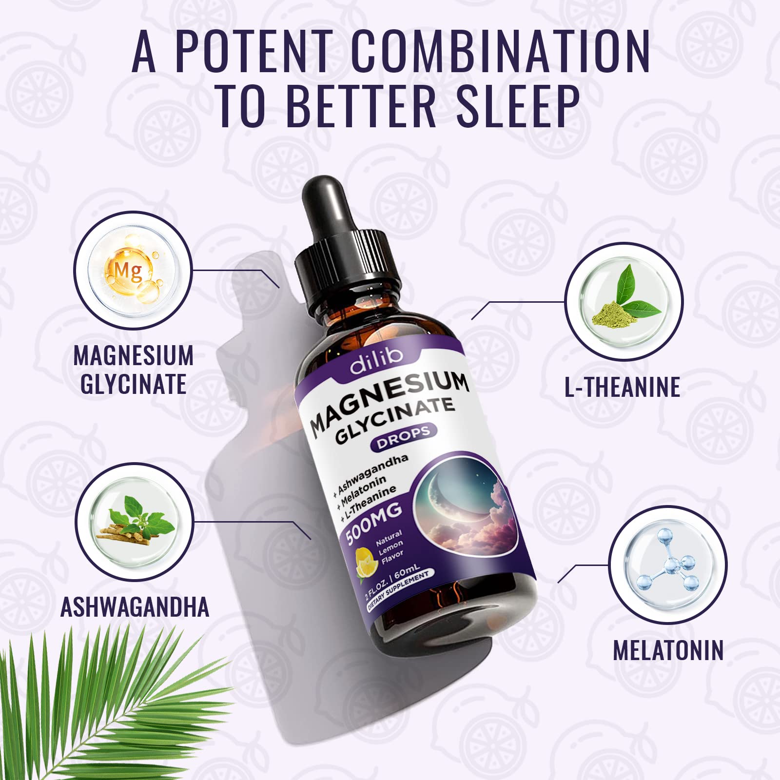 DILIB Magnesium Drops daily-use scene in a calm setting